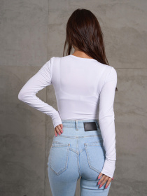 Лонгслів ISSA Plus модель 14865_белый Фото