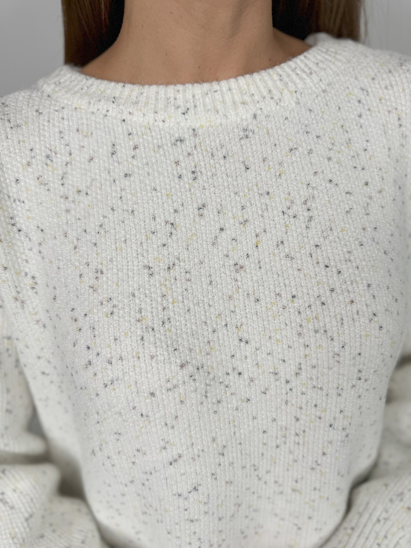 Джемпер ISSA Plus модель WN20-671_белый Фото