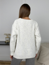 Джемпер ISSA Plus модель WN20-671_белый Фото