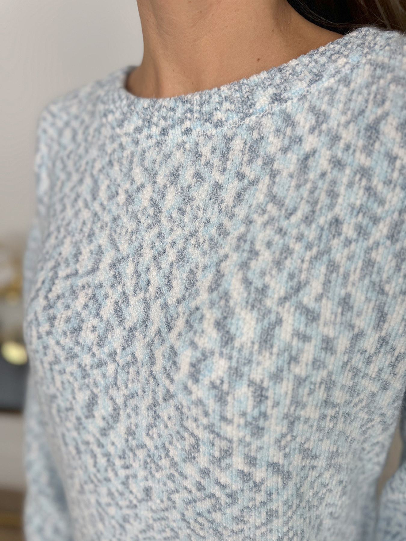 Джемпер ISSA Plus модель WN20-671_голубой Фото