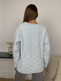 Джемпер ISSA Plus модель WN20-671_голубой Фото