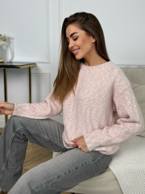 Джемпер ISSA Plus модель WN20-671_персиковый Фото