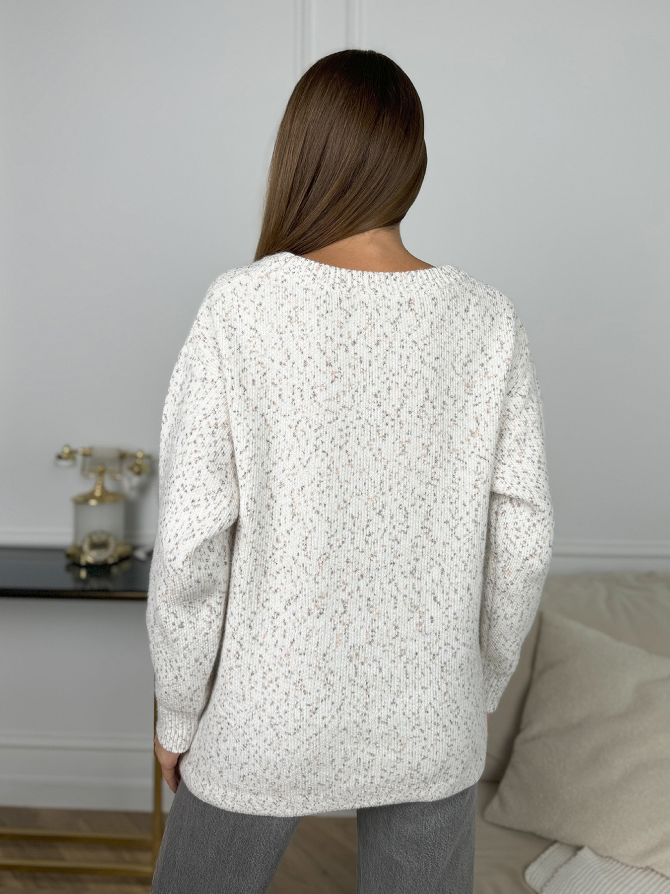 Джемпер ISSA Plus модель WN20-671_светло_бежевый Фото