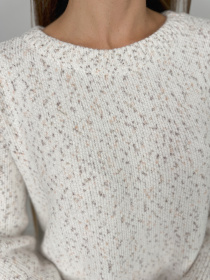 Джемпер ISSA Plus модель WN20-671_светло_бежевый Фото