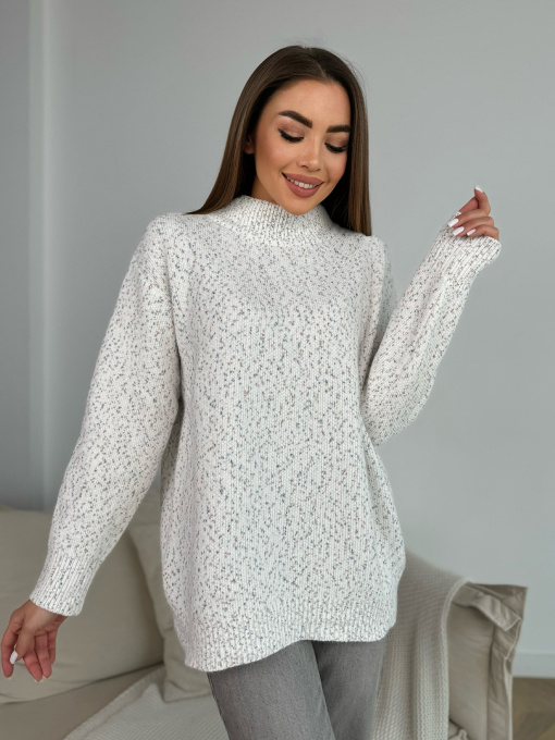 Свитер ISSA Plus модель WN20-672_молочный Фото