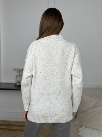 Свитер ISSA Plus модель WN20-672_белый Фото