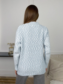 Свитер ISSA Plus модель WN20-672_голубой Фото