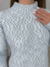 Светр ISSA Plus модель WN20-672_голубой Фото