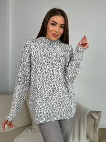 Свитер ISSA Plus модель WN20-672_темно_серый Фото