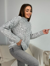 Свитер ISSA Plus модель WN20-672_темно_серый Фото