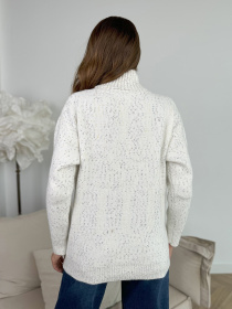 Свитер ISSA Plus модель WN20-673_белый Фото