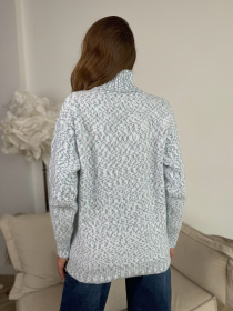 Свитер ISSA Plus модель WN20-673_голубой Фото