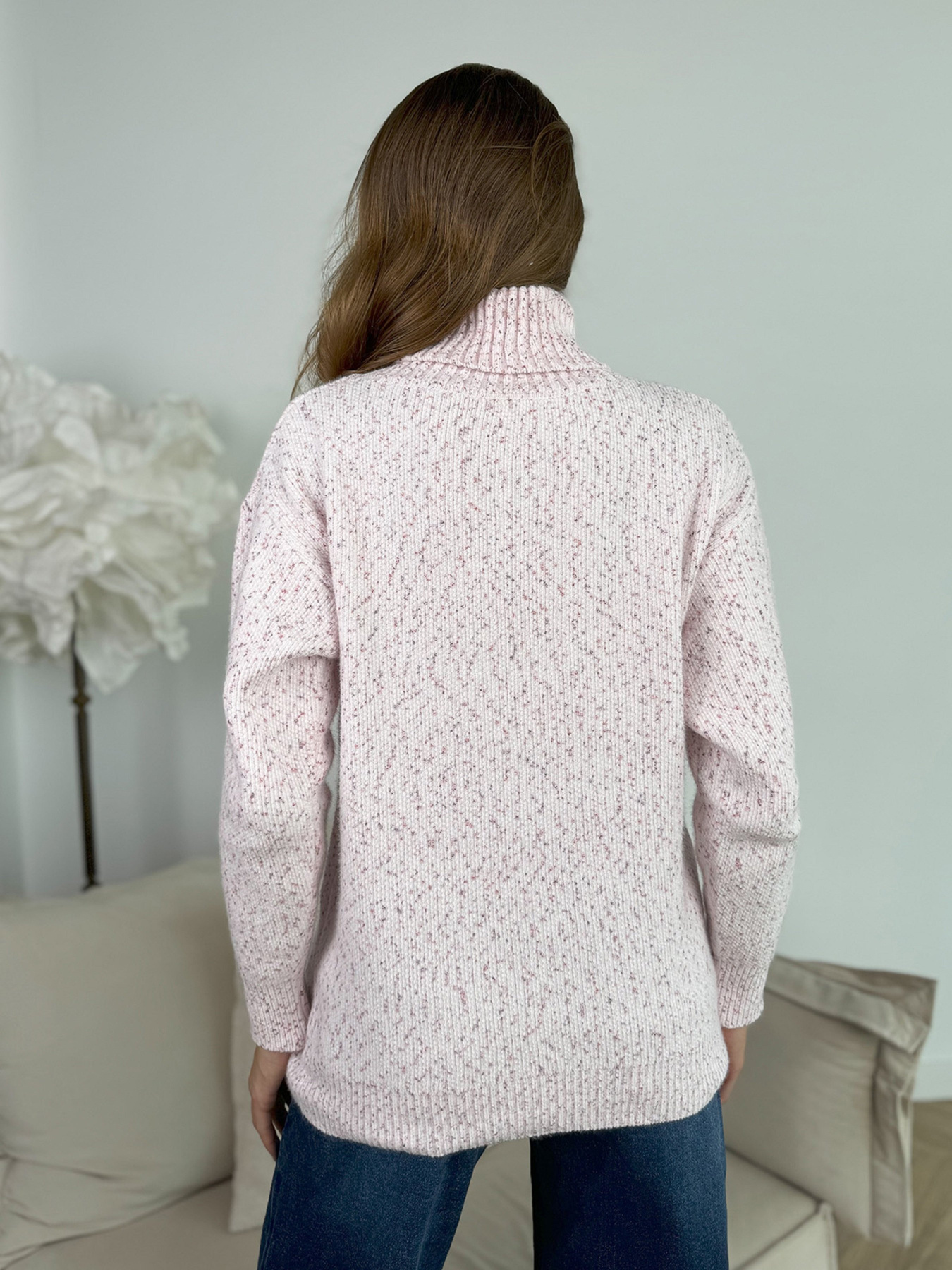 Свитер ISSA Plus модель WN20-673_розовый Фото