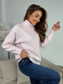 Свитер ISSA Plus модель WN20-673_розовый Фото