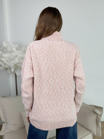 Свитер ISSA Plus модель WN20-673_персиковый Фото