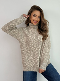 Свитер ISSA Plus модель WN20-673_коричневый Фото