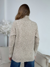 Свитер ISSA Plus модель WN20-673_коричневый Свитер ISSA Plus модель WN20-673_коричневый Фото