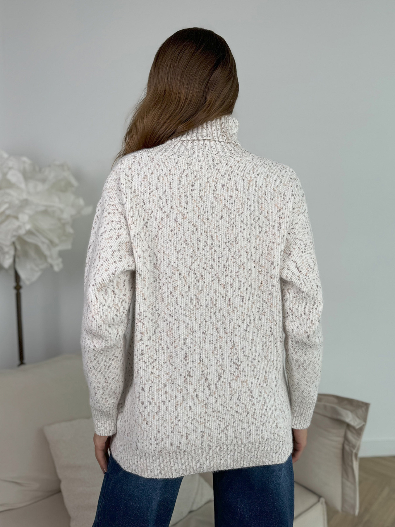 Светр ISSA Plus модель WN20-673_светло_бежевый Фото