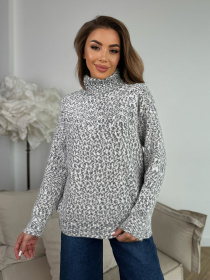 Свитер ISSA Plus модель WN20-673_темно_серый Фото