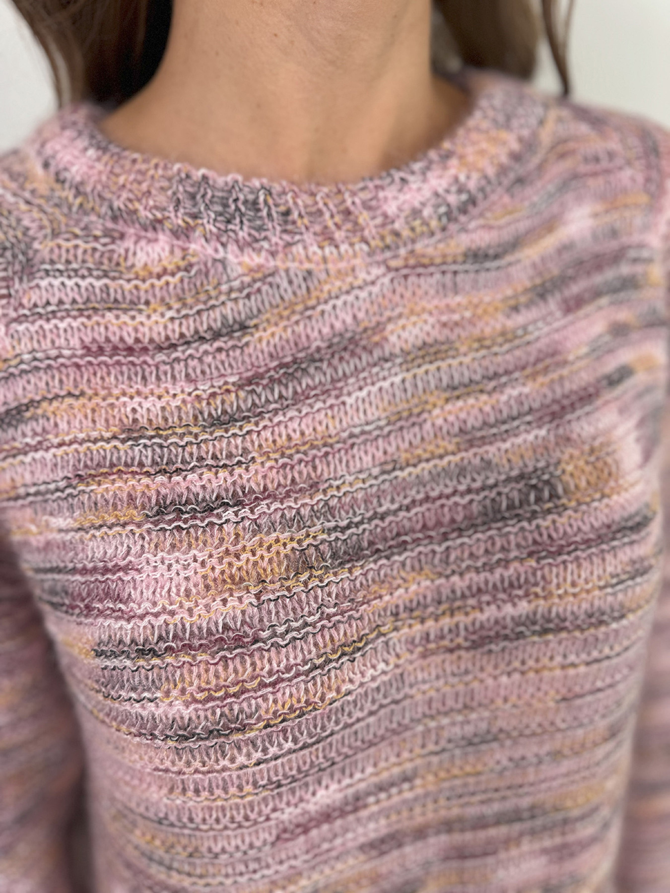 Джемпер ISSA Plus модель WN20-674_розовый Фото