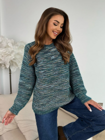 Джемпер ISSA Plus модель WN20-674_бирюзовый Фото