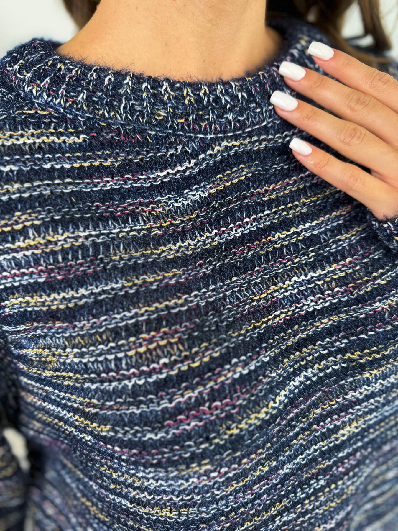 Джемпер ISSA Plus модель WN20-674_темно_синий Фото