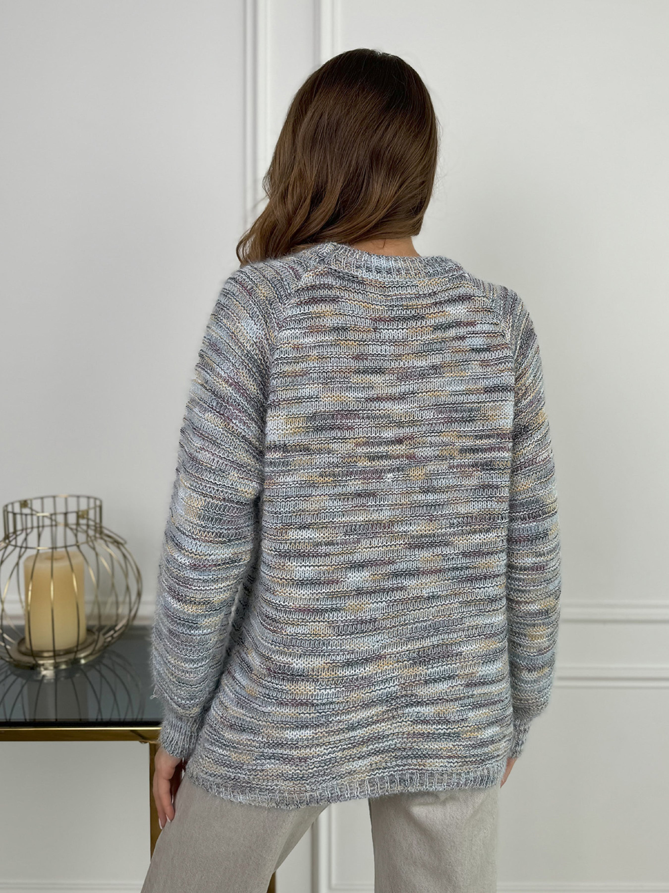 Джемпер ISSA Plus модель WN20-674_голубой Джемпер ISSA Plus модель WN20-674_голубой Фото