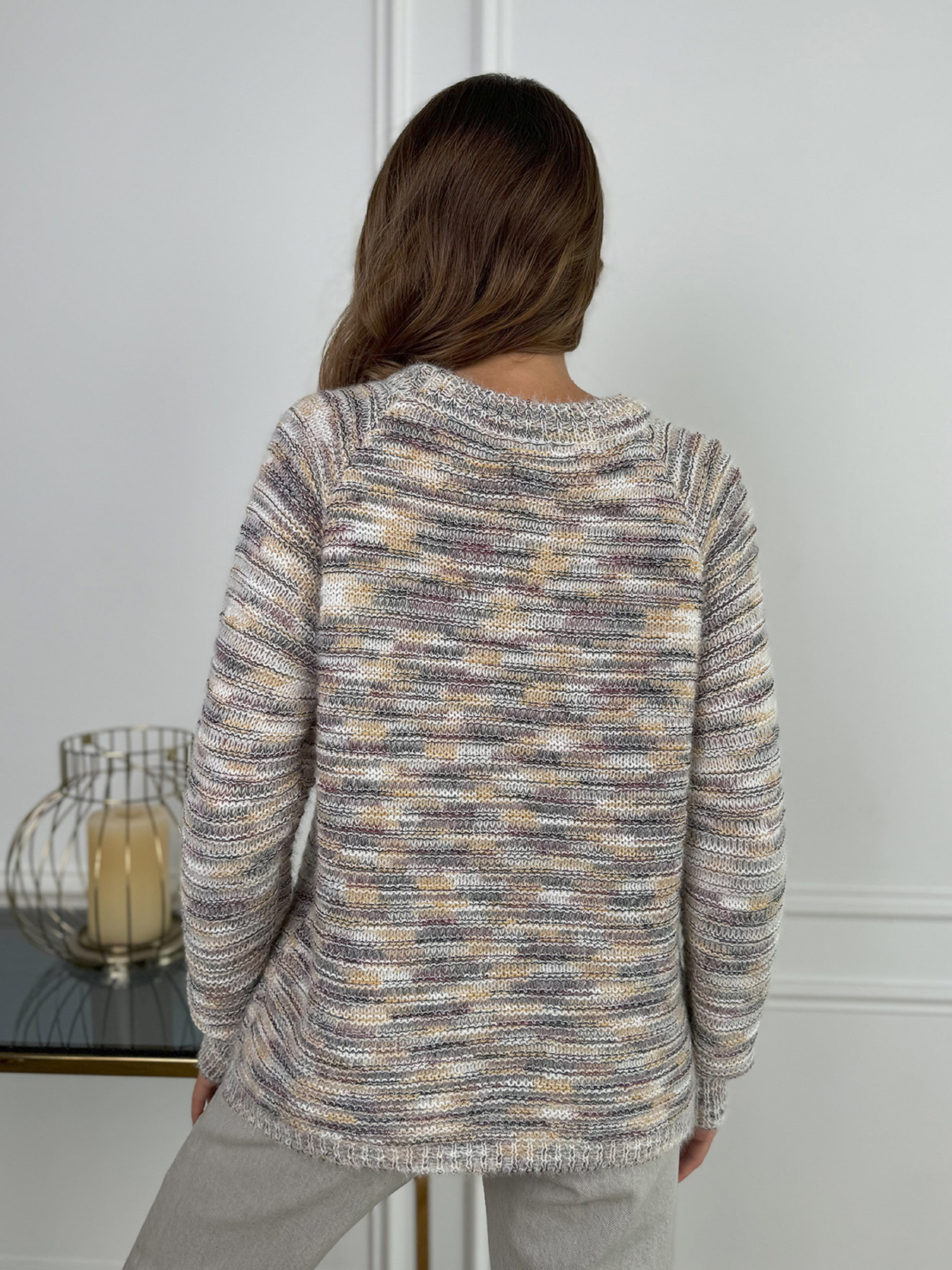 Джемпер ISSA Plus модель WN20-674_бежевый Фото