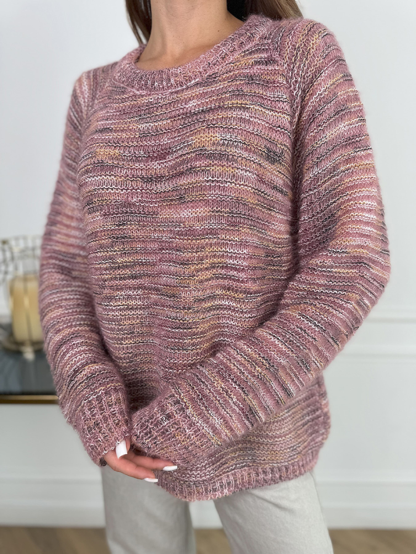 Джемпер ISSA Plus модель WN20-674_темно_розовый Джемпер ISSA Plus модель WN20-674_темно_розовый Фото