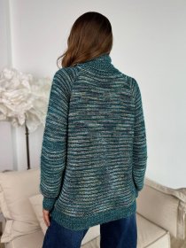 Свитер ISSA Plus модель WN20-675_бирюзовый Фото