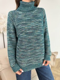 Свитер ISSA Plus модель WN20-675_бирюзовый Фото