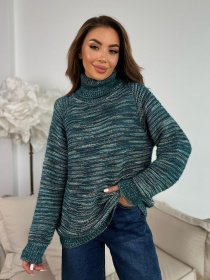 Свитер ISSA Plus модель WN20-675_бирюзовый Фото