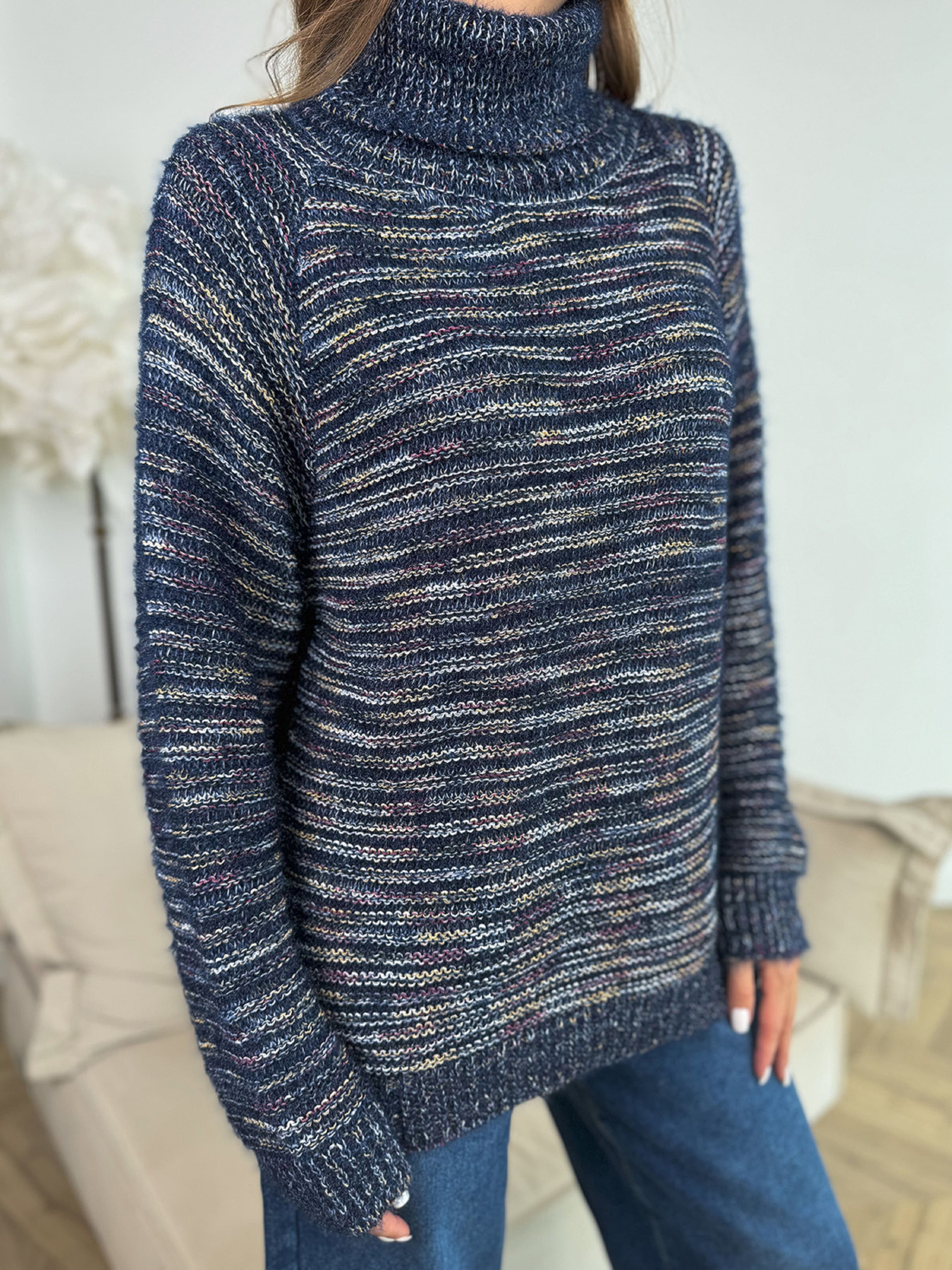 Свитер ISSA Plus модель WN20-675_темно_синий Фото