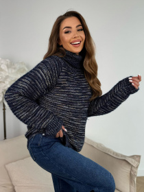 Светр ISSA Plus модель WN20-675_темно_синий Светр ISSA Plus модель WN20-675_темно_синий Фото