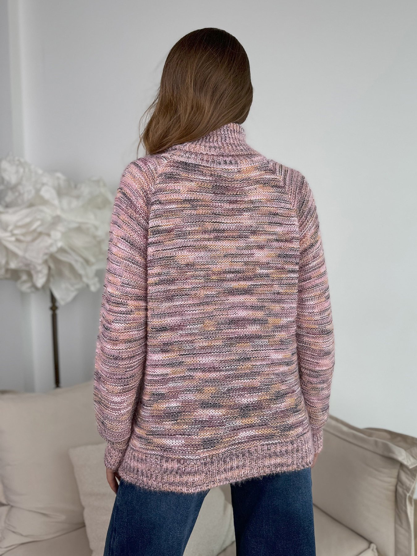 Свитер ISSA Plus модель WN20-675_розовый Фото