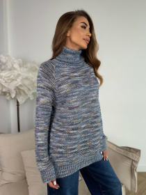 Светр ISSA Plus модель WN20-675_синий Фото