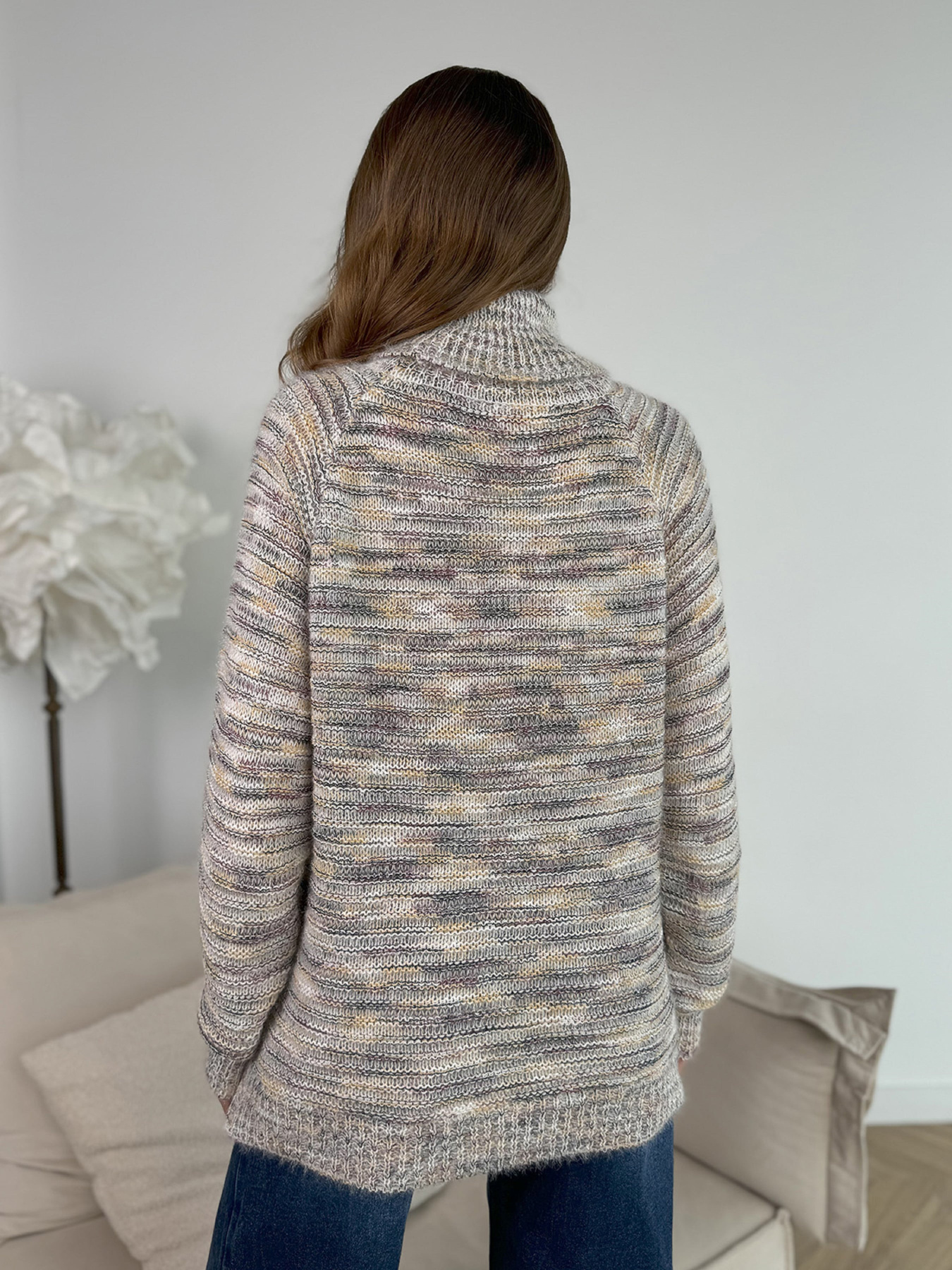 Свитер ISSA Plus модель WN20-675_бежевый Свитер ISSA Plus модель WN20-675_бежевый Фото