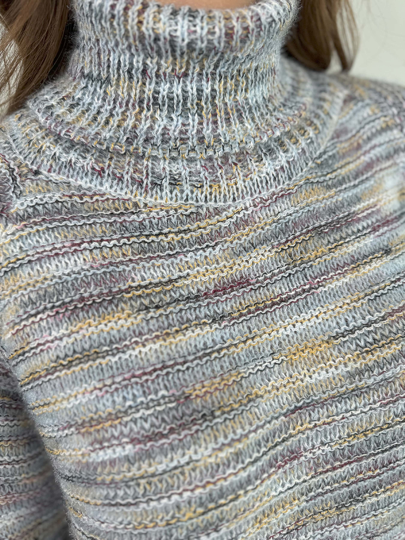 Свитер ISSA Plus модель WN20-675_голубой Фото