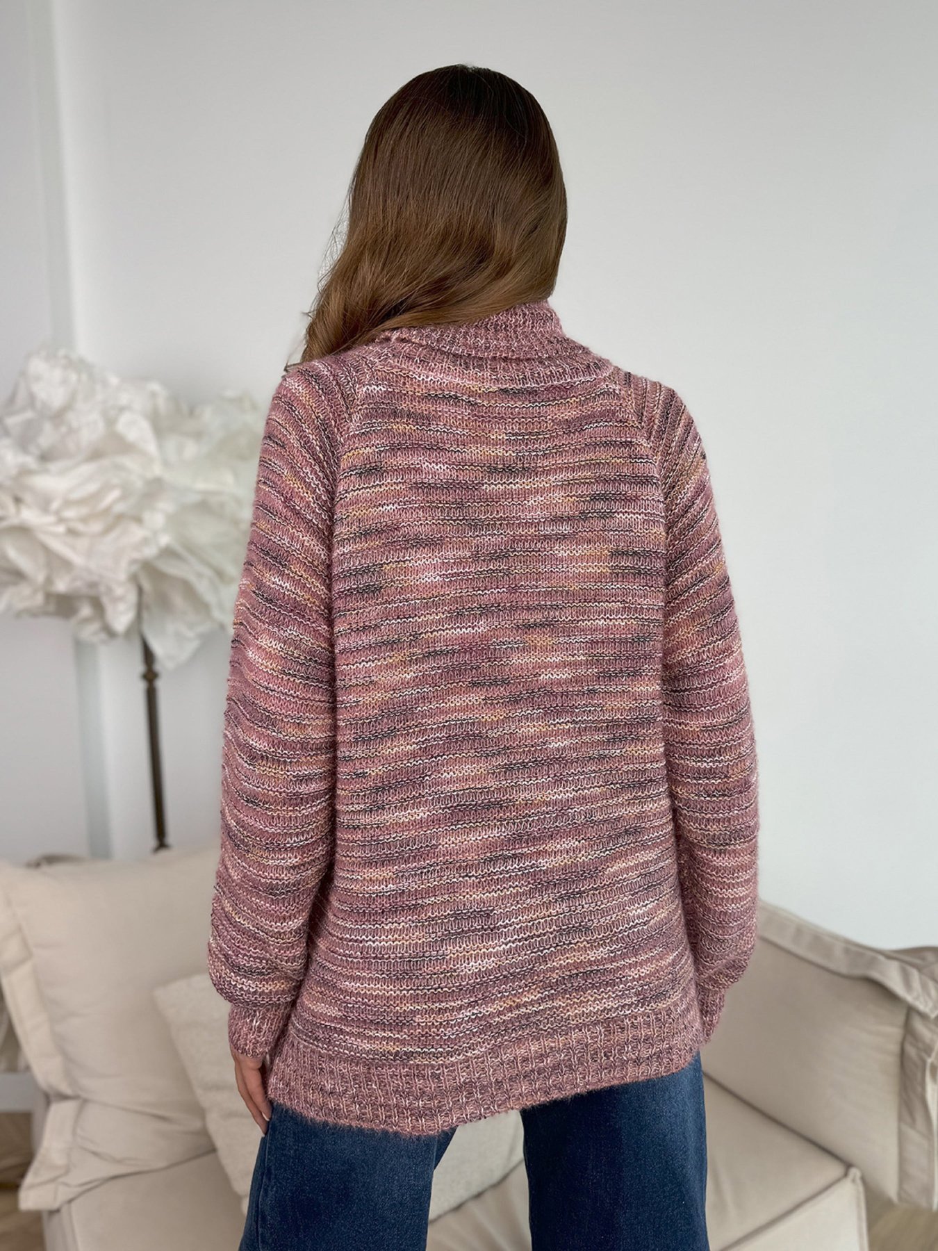 Светр ISSA Plus модель WN20-675_темно_розовый Фото