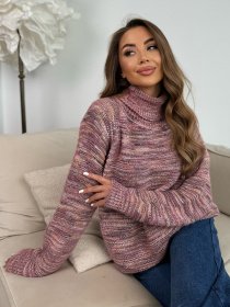 Светр ISSA Plus модель WN20-675_темно_розовый Фото