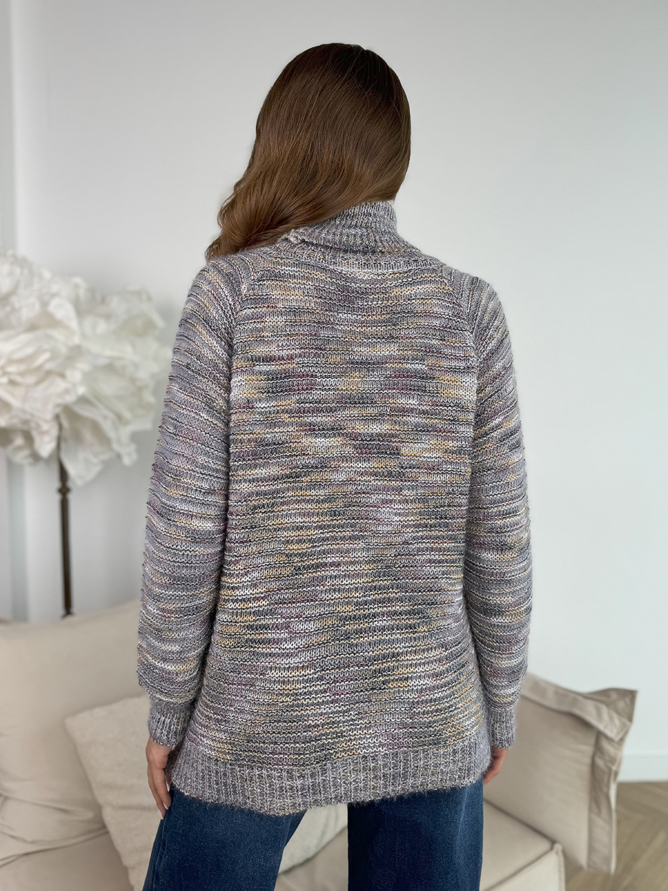 Свитер ISSA Plus модель WN20-675_серый Фото