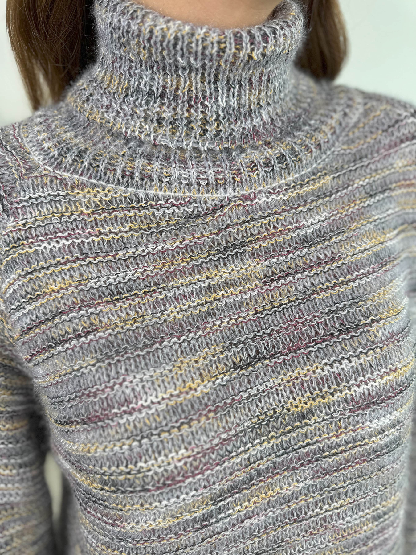 Светр ISSA Plus модель WN20-675_серый Фото