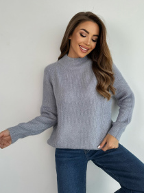 Свитер ISSA Plus модель WN20-676_серый Фото