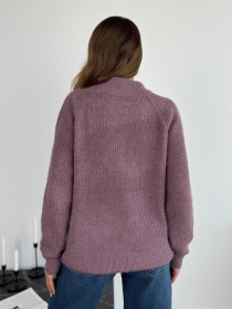 Светр ISSA Plus модель WN20-676_сиреневый Фото