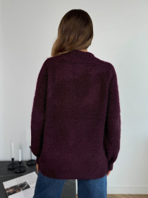 Свитер ISSA Plus модель WN20-676_фиолетовый Фото