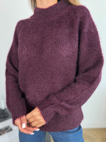Свитер ISSA Plus модель WN20-676_фиолетовый Фото