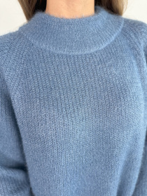 Свитер ISSA Plus модель WN20-676_синий Фото