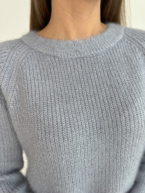 Джемпер ISSA Plus модель WN20-677_серый Фото