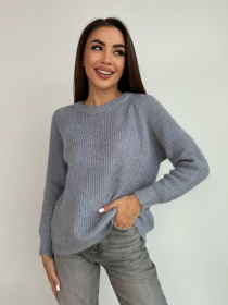 Джемпер ISSA Plus модель WN20-677_серый Джемпер ISSA Plus модель WN20-677_серый Фото