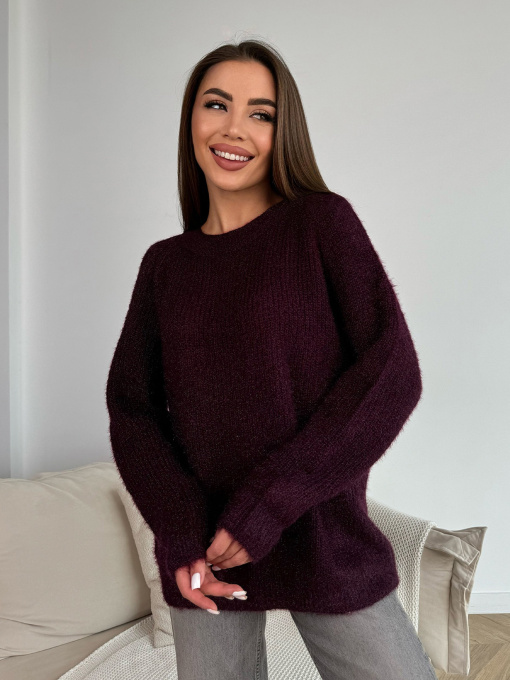 Джемпер ISSA Plus модель WN20-677_фиолетовый Фото